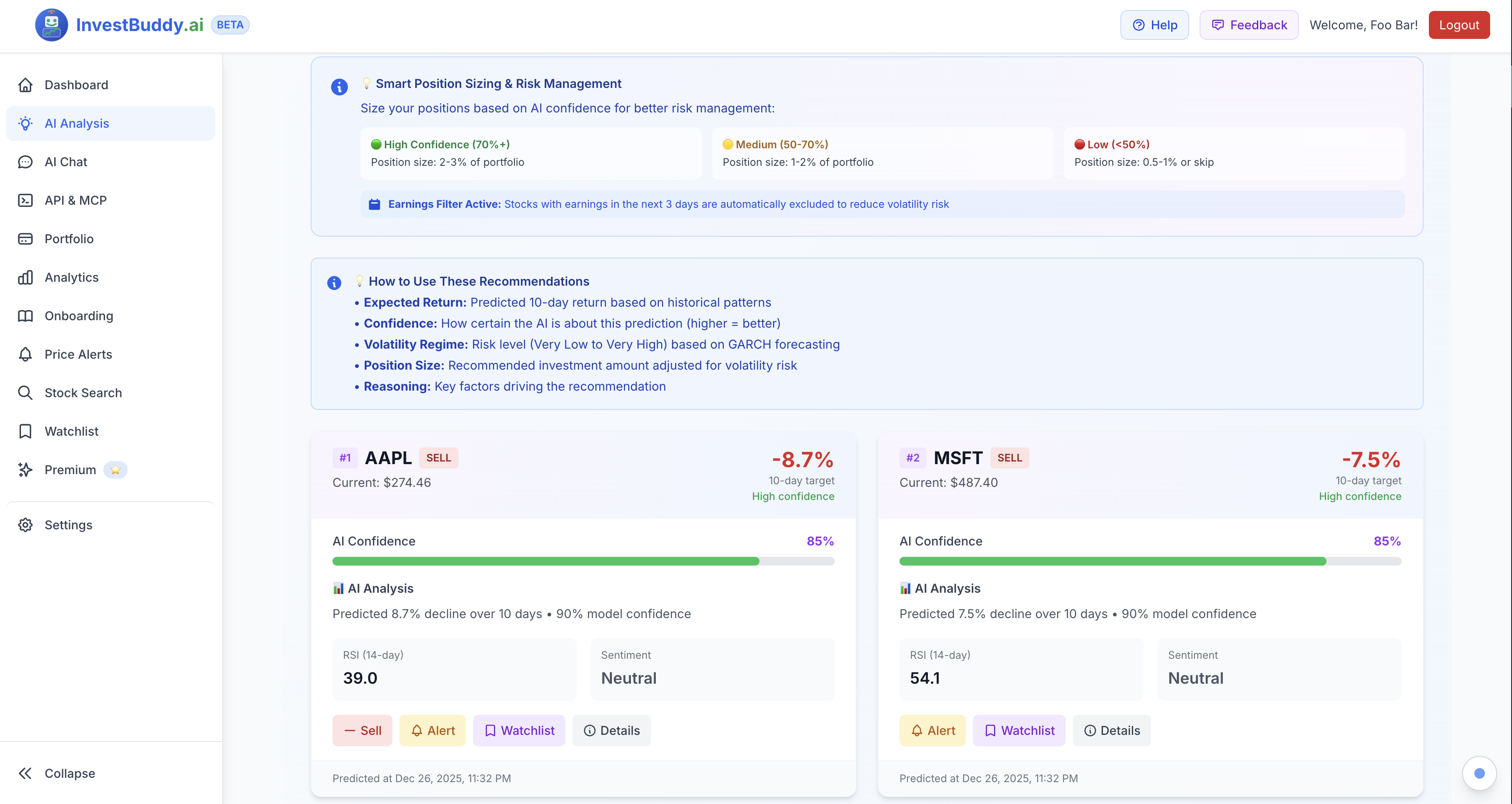 InvestBuddy.ai Dashboard Preview 5