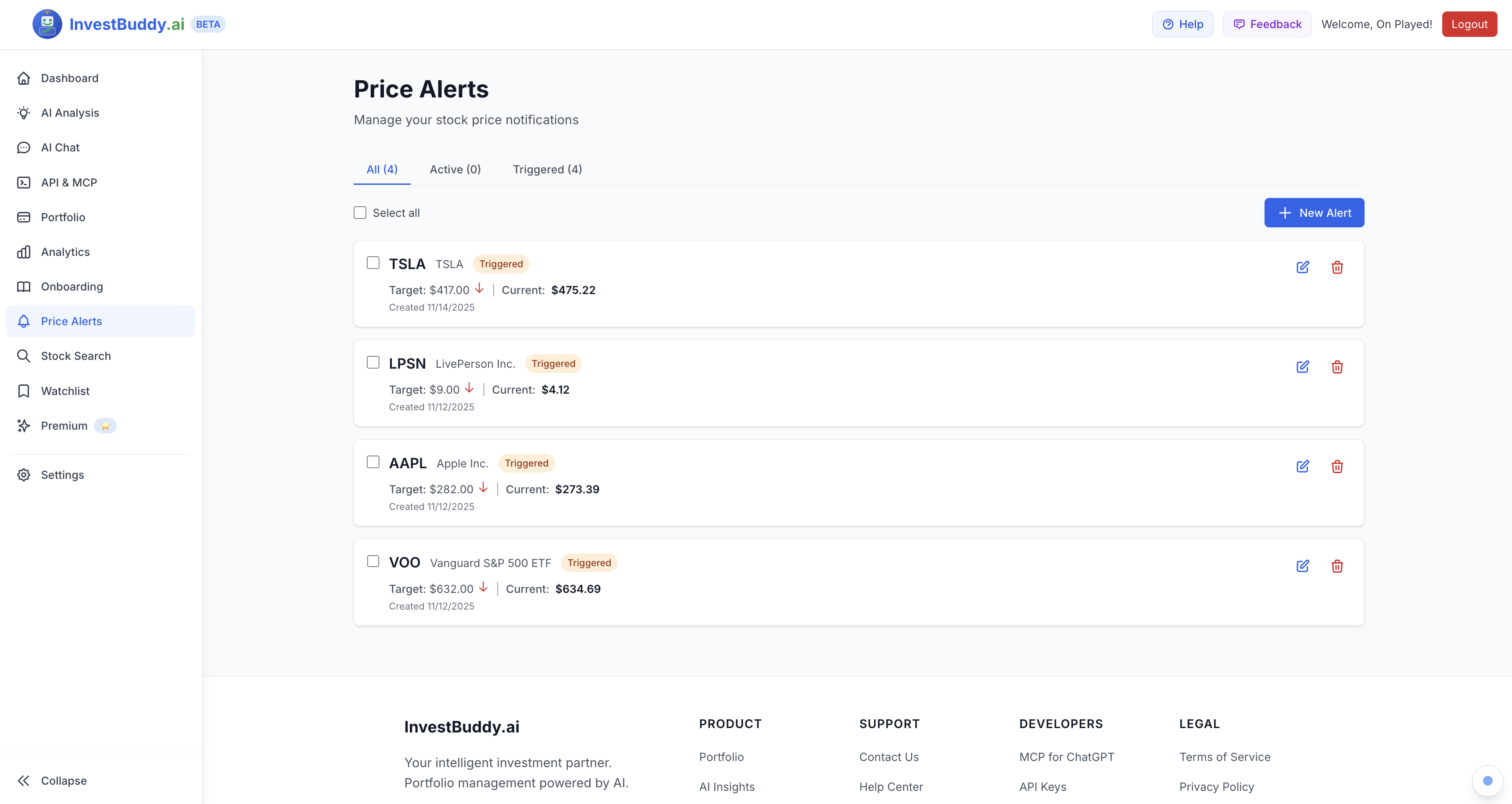 InvestBuddy.ai Dashboard Preview 5