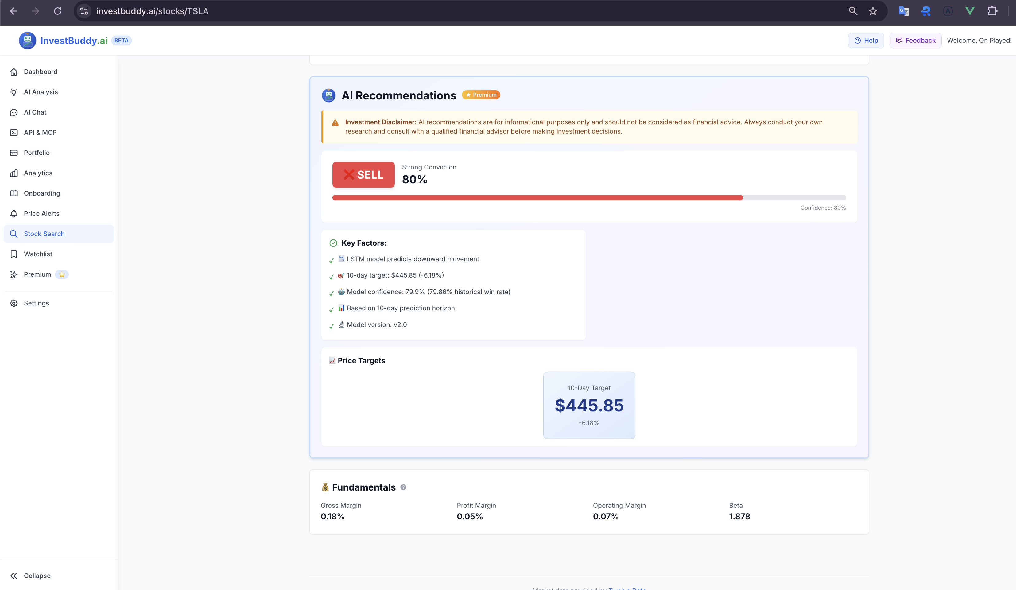 InvestBuddy.ai Dashboard Preview 5