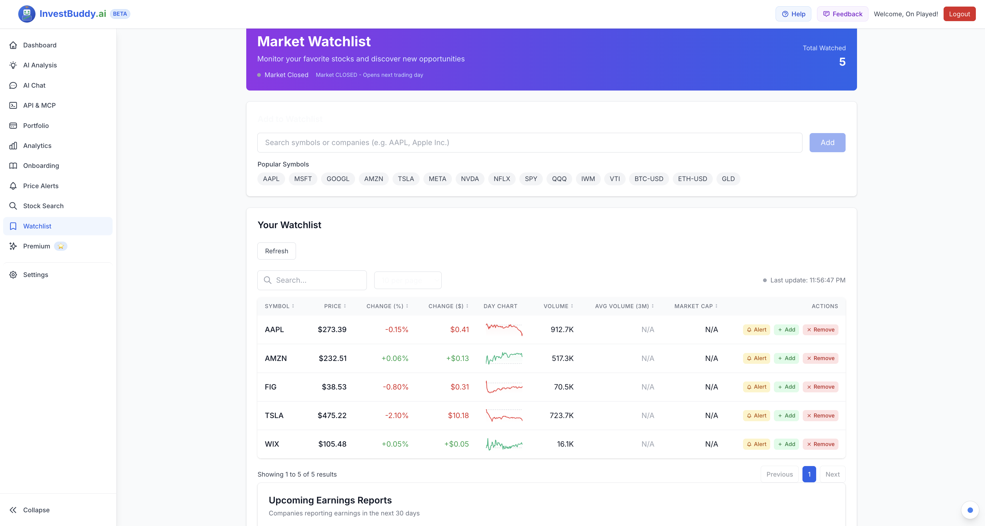 InvestBuddy.ai Dashboard Preview 4